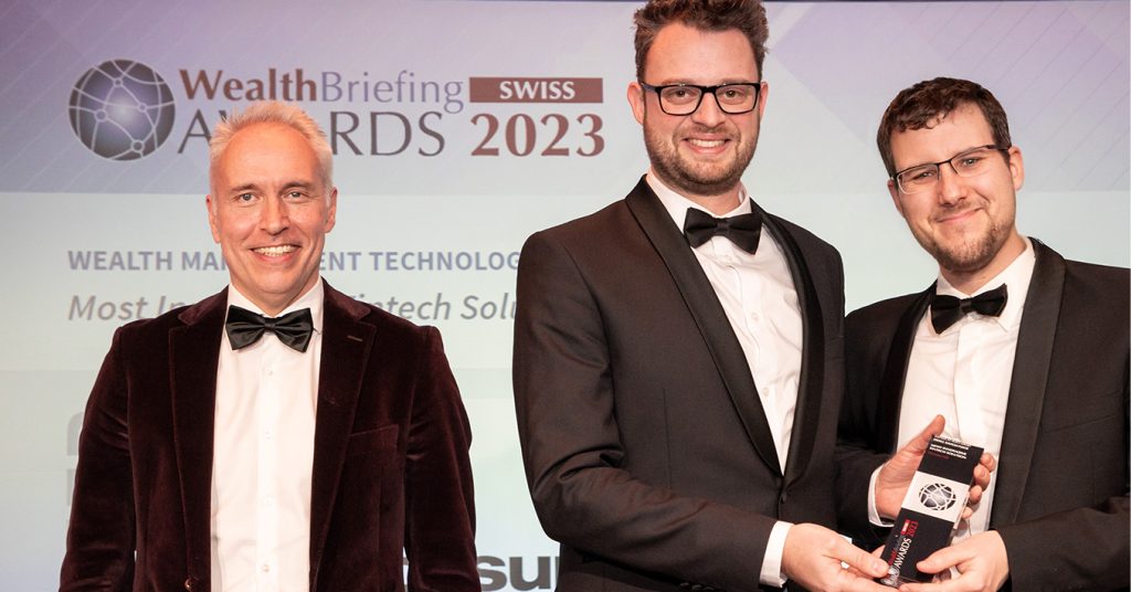 A Dorsum nyerte a „LEGINNOVATÍVABB FINTECH MEGOLDÁS” kategória díját a WEALTHBRIEFING SWISS Awards 2023-as díjátadóján